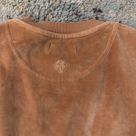 Anine Bing Sport Evan Velour Sweatshirt. Size Small - Picture 7 of 9